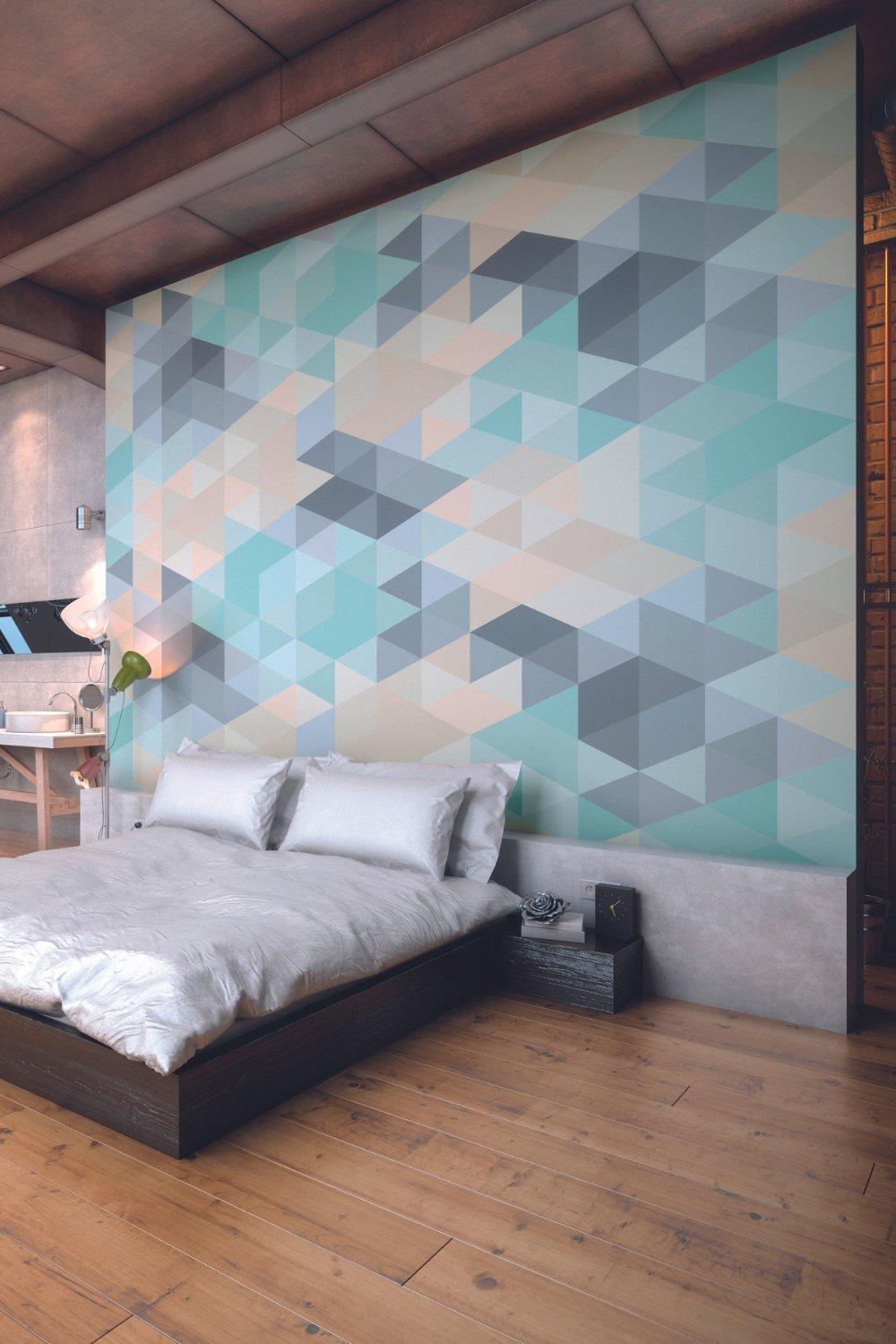 Iso Triangles Wall Mural